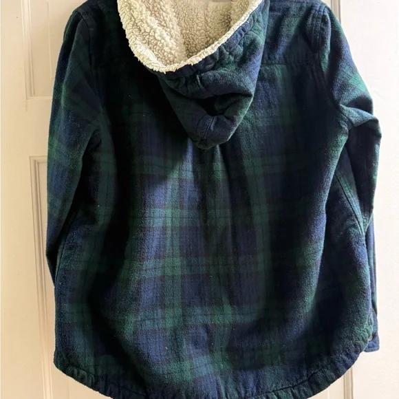 L.L. Bean Plaid Jacket with Sherpa Lining - Picture 2 of 3